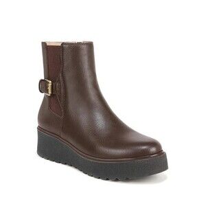 Naturalizer Womens 8.5 M Chocolate Brown Jayda Platform Ankle Booties DISPLAYQI9